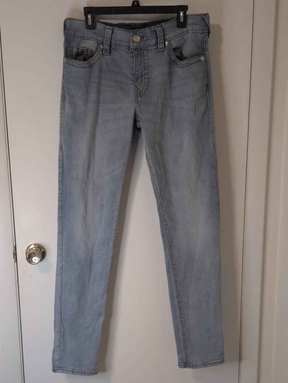 True Religion Rocco Relaxed Skinny Jeans Size 32/34 Light Wash